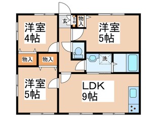 ﾙ･ｼｴﾛBの物件間取画像